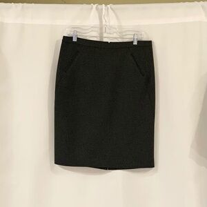 Loft Dark Gray Pencil Skirt